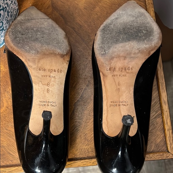 Kate Spade Vero Cuoio Black Pointed Toe Women's Heels with Bow Size 8 - Picture 6 of 7